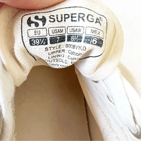 Superga Pastel Colorblock Platform Sneakers Canvas Women’s Size 39.5‎ EU 8.5 Uni - Picture 4 of 12